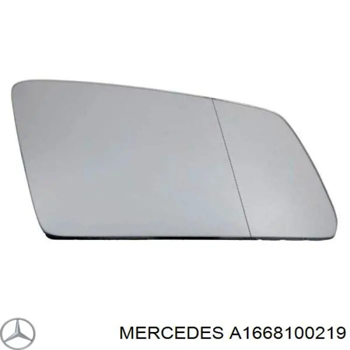 Elemento espelhado do espelho de retrovisão direito Polcar 5076555E