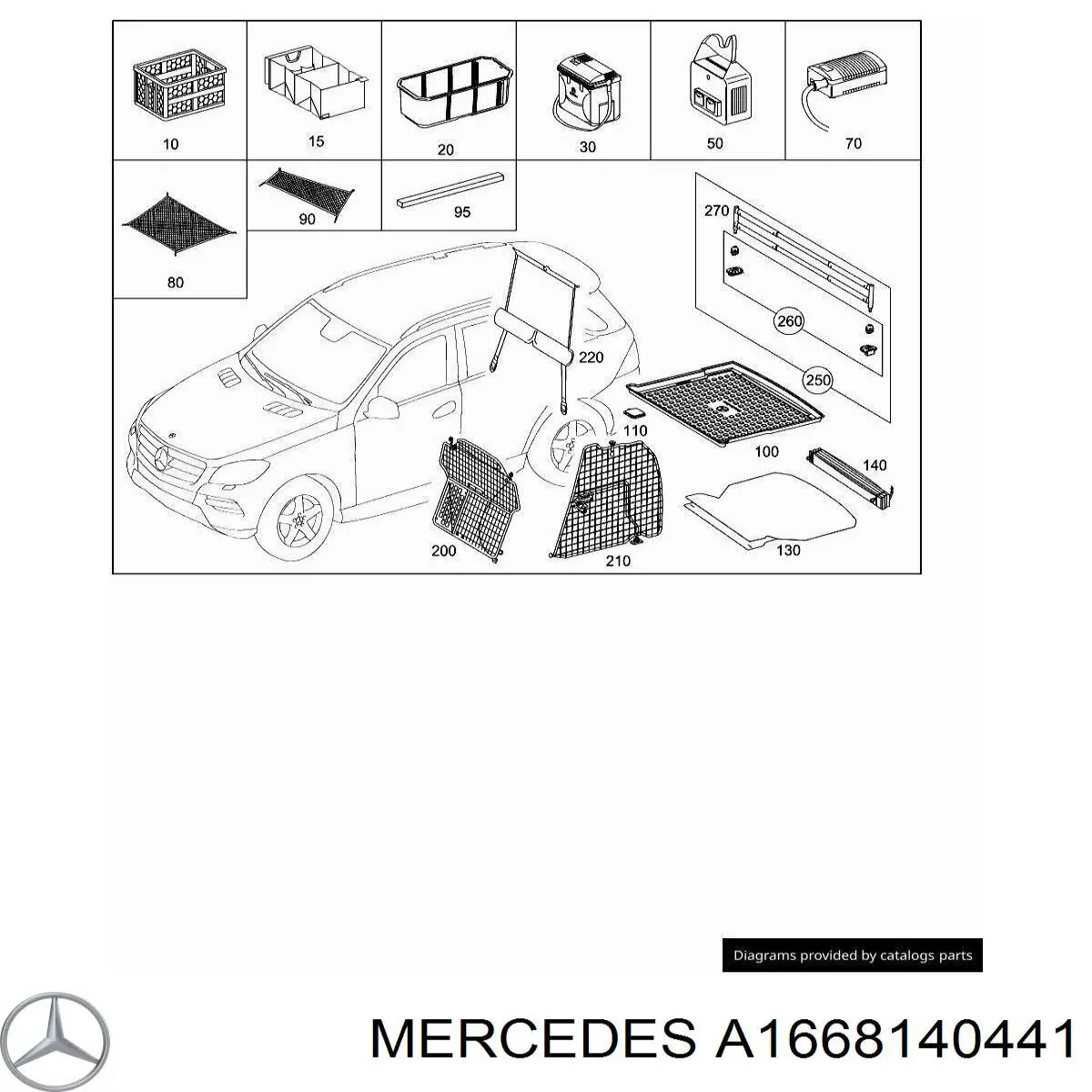  Mercedes A1668140441 preço, a partir de 13,51 USD