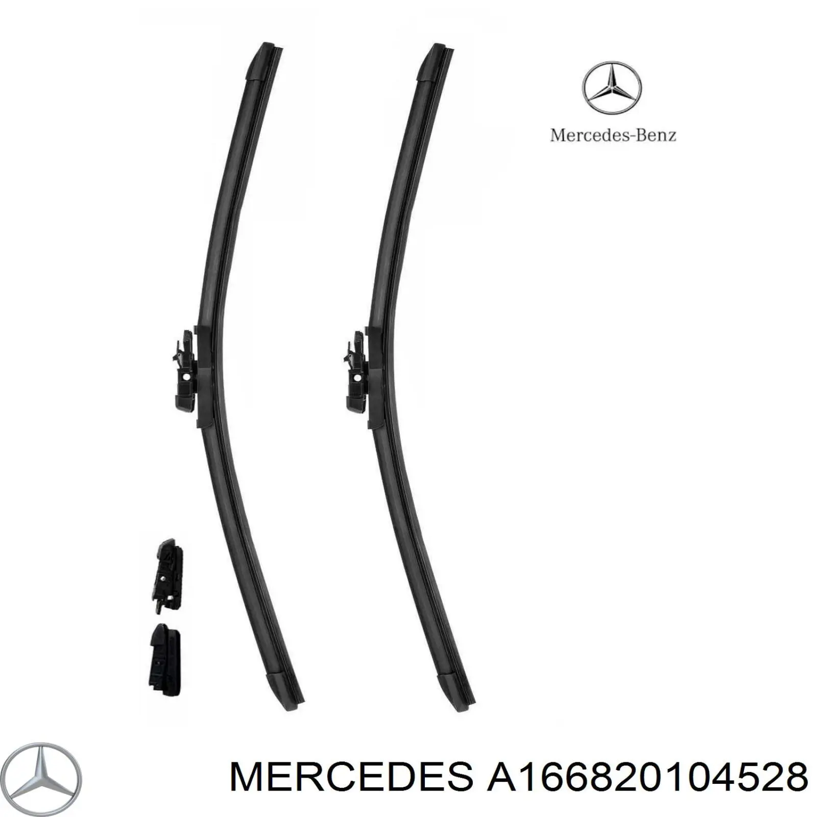 Limpa-pára-brisas do pára-brisas, kit de 2 un. Mercedes A166820104528 preço, a partir de 84,61 USD