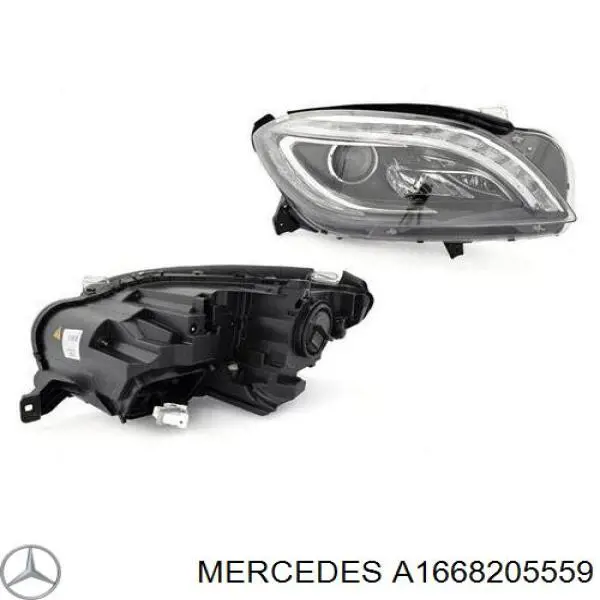 Luz direita Mercedes A1668205559 preço, a partir de 140,62 USD