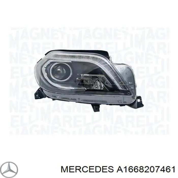 Luz direita Mercedes A1668207461 preço, a partir de 1458,33 USD