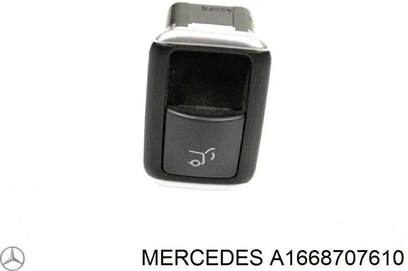 A1668707610 Mercedes Botão de salão de acionamento de tampa de porta-malas (de 3ª/5ª porta (de tampa de alcapão)