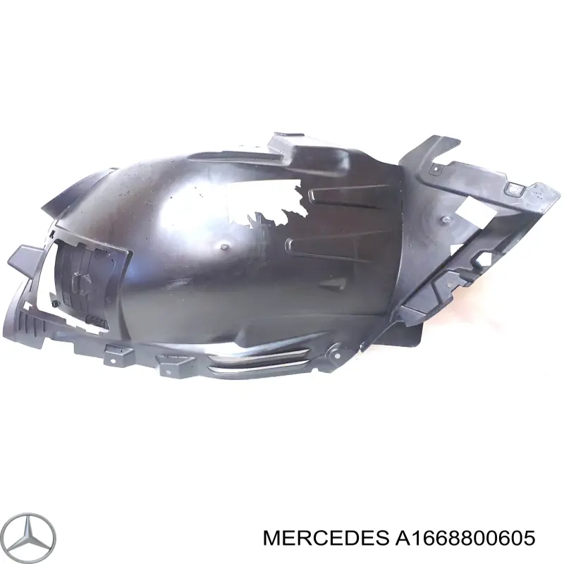 Guarda-barras direito dianteiro do pára-lama dianteiro Mercedes A1668800605 preço, a partir de 57,09 USD