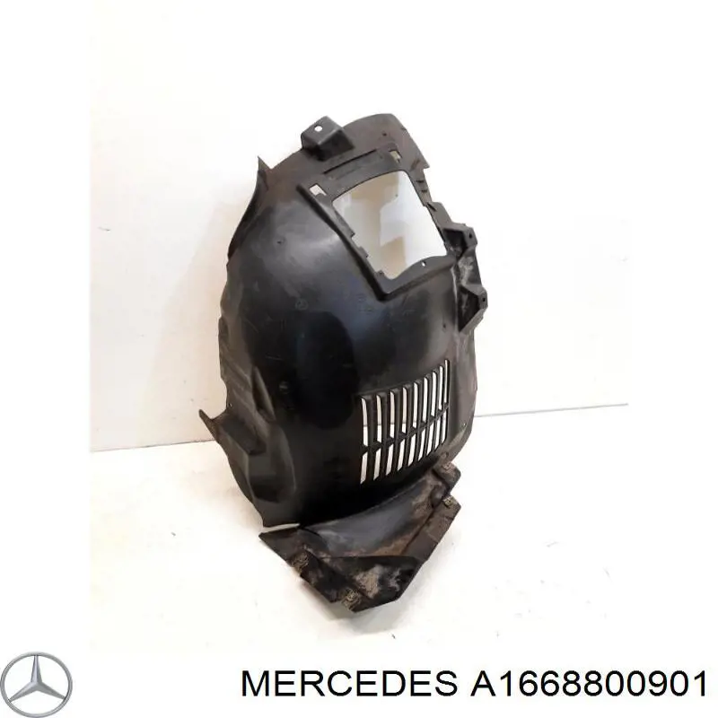 A1668800901 Mercedes Guarda-barras esquerdo dianteiro do pára-lama dianteiro
