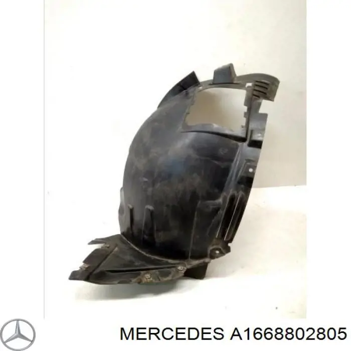 Compre A1668802805 Mercedes Guarda-barras esquerdo dianteiro do pára-lama dianteiro