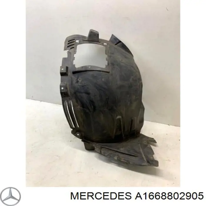 A1668802905 Mercedes Guarda-barras direito dianteiro do pára-lama dianteiro