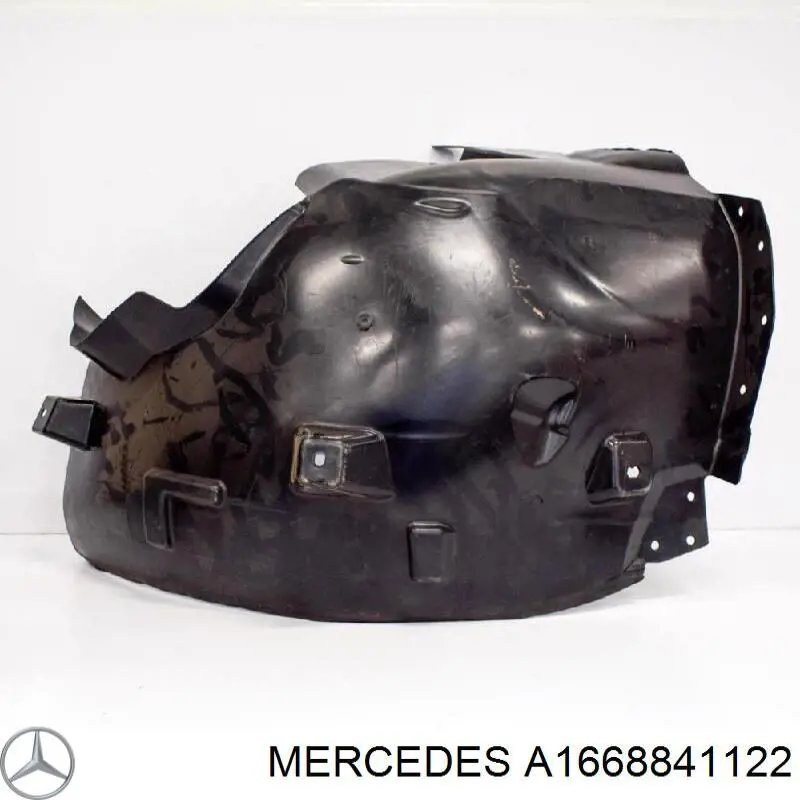 A1668841122 Mercedes Guarda-barras esquerdo traseiro do pára-lama dianteiro