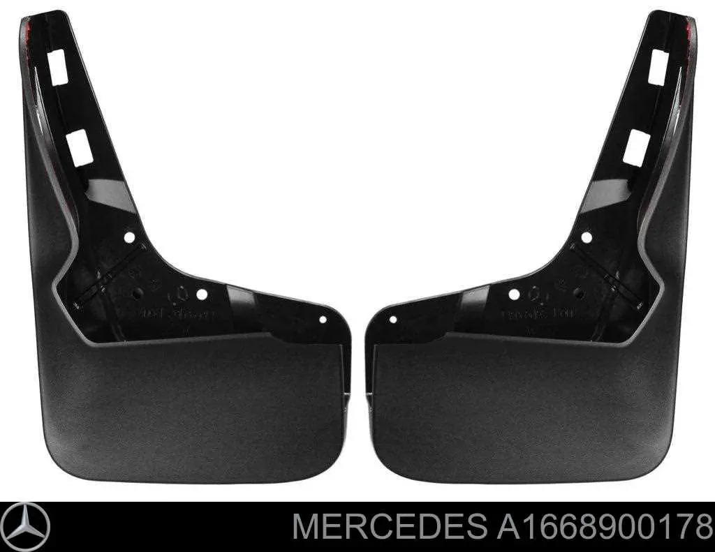 Protetores de lama dianteiros, kit para Mercedes GL  X166