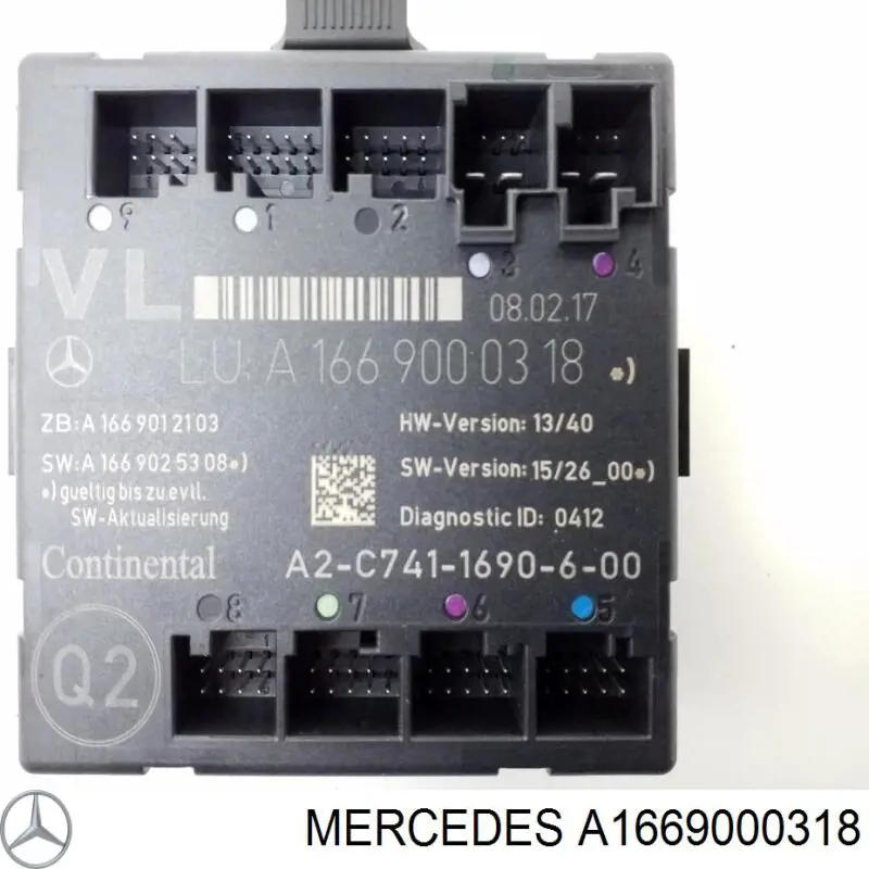 Módulo de conforto da porta dianteira Mercedes A1669000318 preço, a partir de 91,94 USD