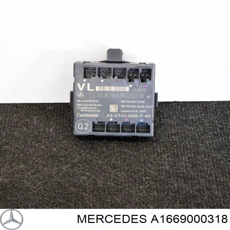 Compre A1669000318 Mercedes Módulo de conforto da porta dianteira