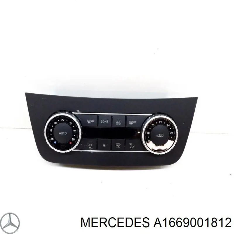 Unidade de controlo dos modos de aquecimento/condicionamento Mercedes A1669003217 preço, a partir de 148,98 USD