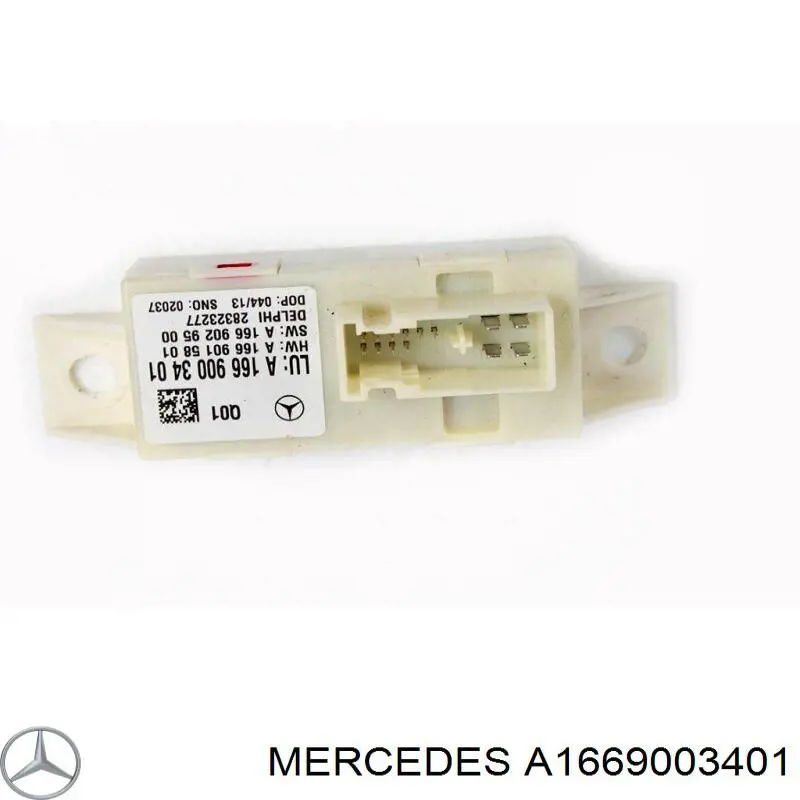 A1669003401 Mercedes Módulo de direção (Centralina eletrônica) das luzes