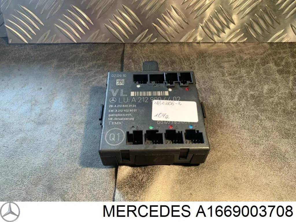 Compre A1669003708 Mercedes Módulo de direção (Centralina eletrônica) de abertura de tampa de porta-malas (de 3ª/5ª porta traseira)