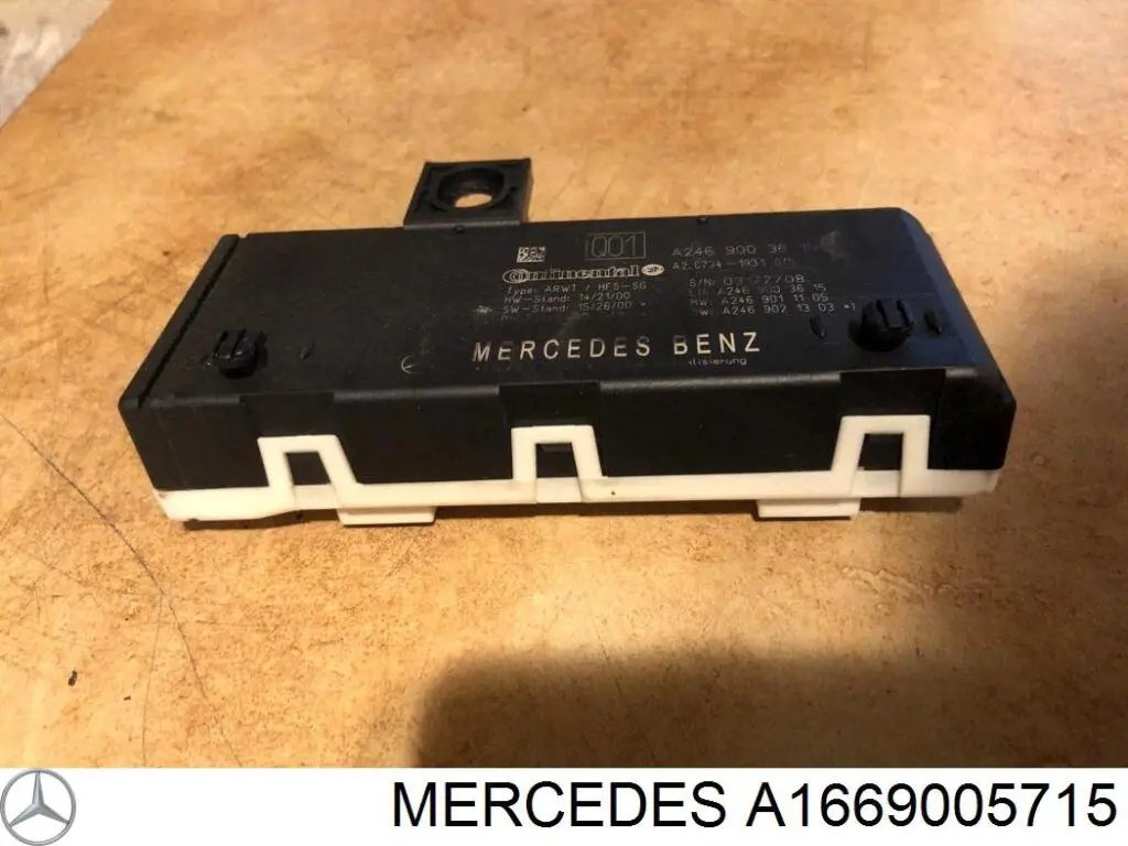 A1669005715 Mercedes Unidade de controlo de navegação