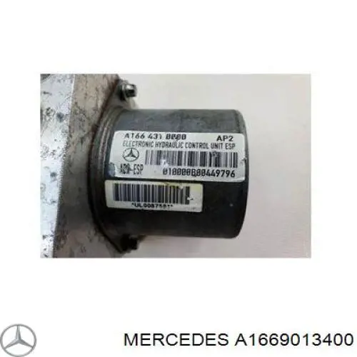 Bomba de ABS de cilindro mestre do freio A1669013400 Mercedes
