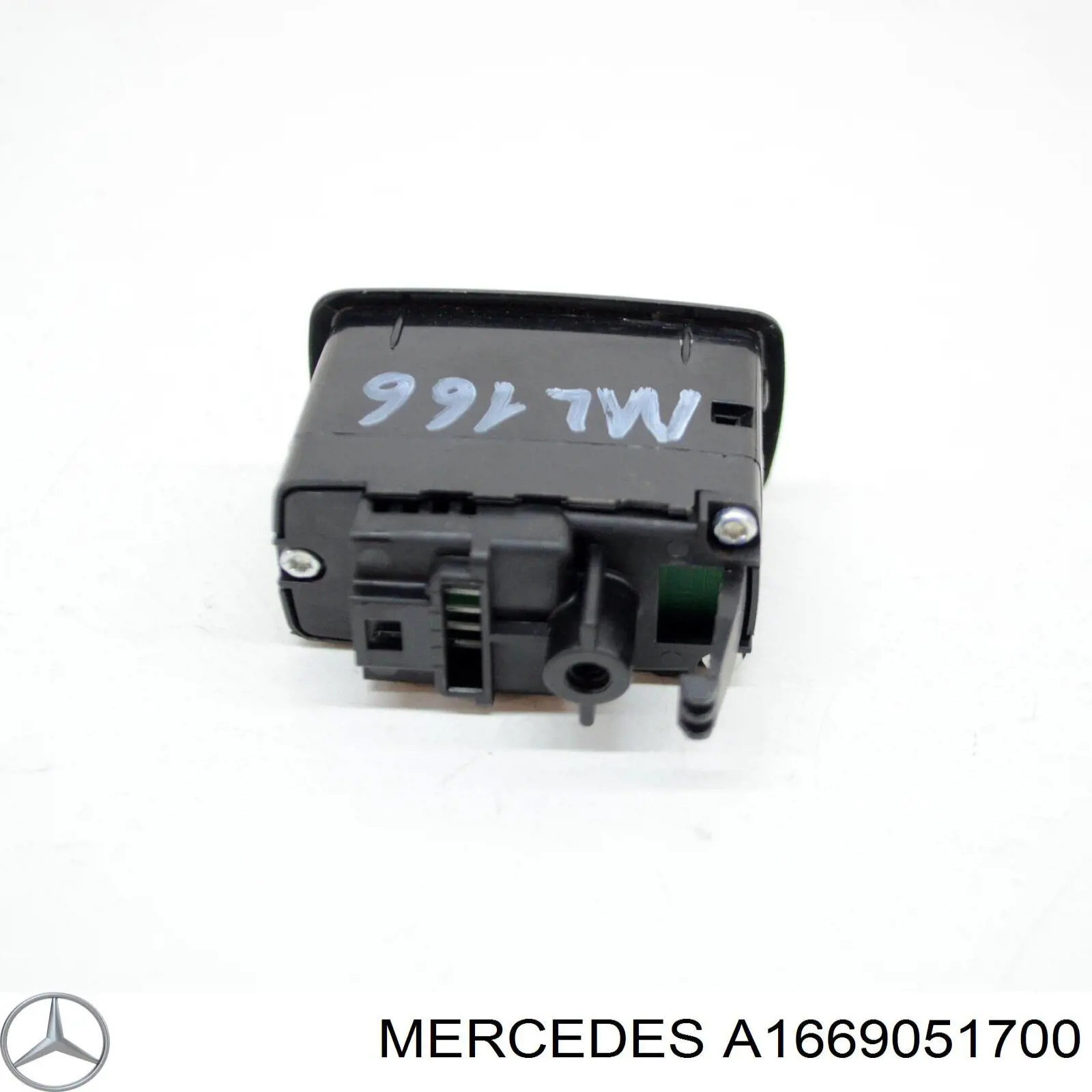 A1669051700 Mercedes Botão de acionamento do fecho de tampa de porta-malas (de 3ª/5ª porta (de tampa de alcapão)