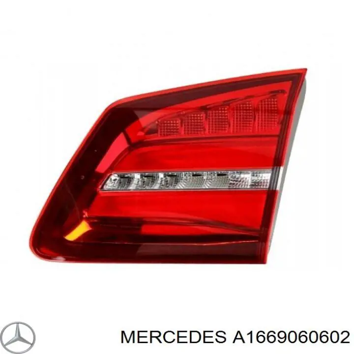 A1669060602 Mercedes Lanterna traseira direita