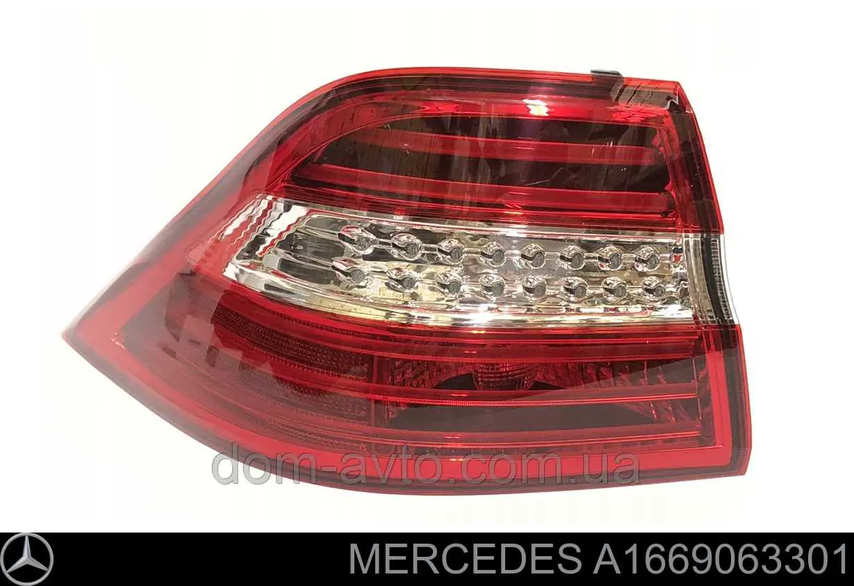 A1669063301 Mercedes Lanterna traseira esquerda