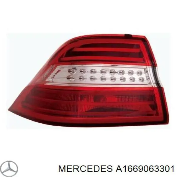 Compre A1669063301 Mercedes Lanterna traseira esquerda