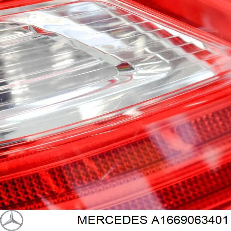 Lanterna traseira direita Mercedes A1669063401 preço, a partir de 644,38 USD