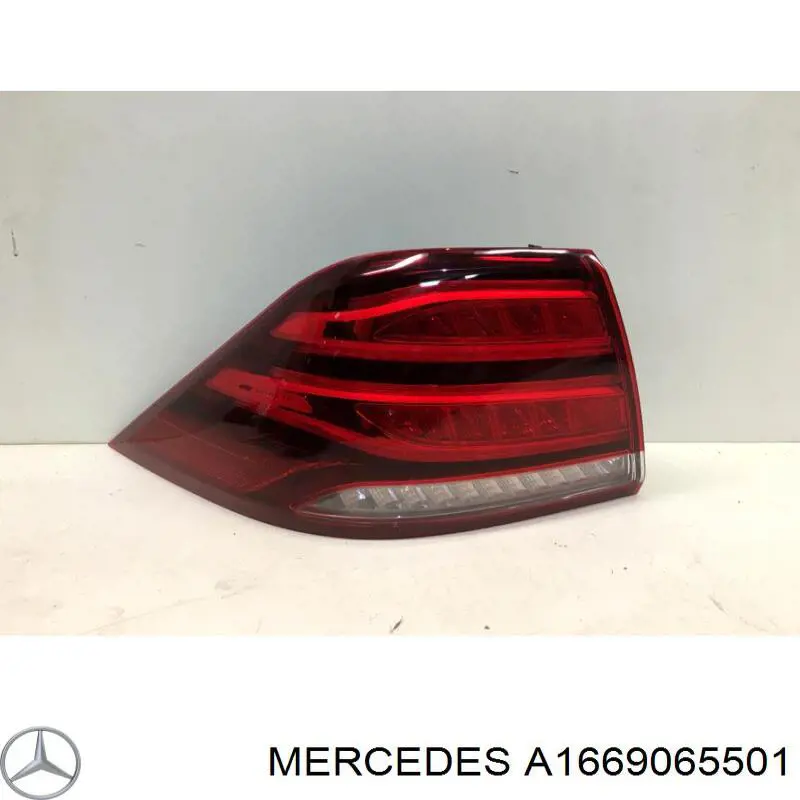 Lanterna traseira esquerda externa Mercedes 1669065501 preço, a partir de 355,00 USD