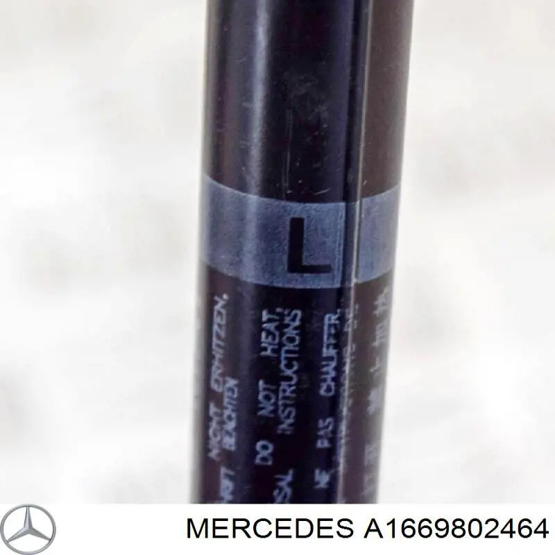 Compre A1669802464 Mercedes Amortecedor da capota direito