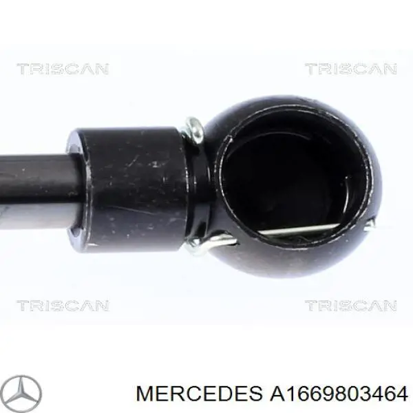 A1669803464 Mercedes Amortecedor de tampa de porta-malas (de 3ª/5ª porta traseira)