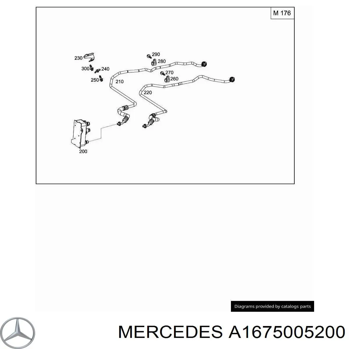 A1675005200 Mercedes Radiador de esfriamento, Caixa Automática de Mudança
