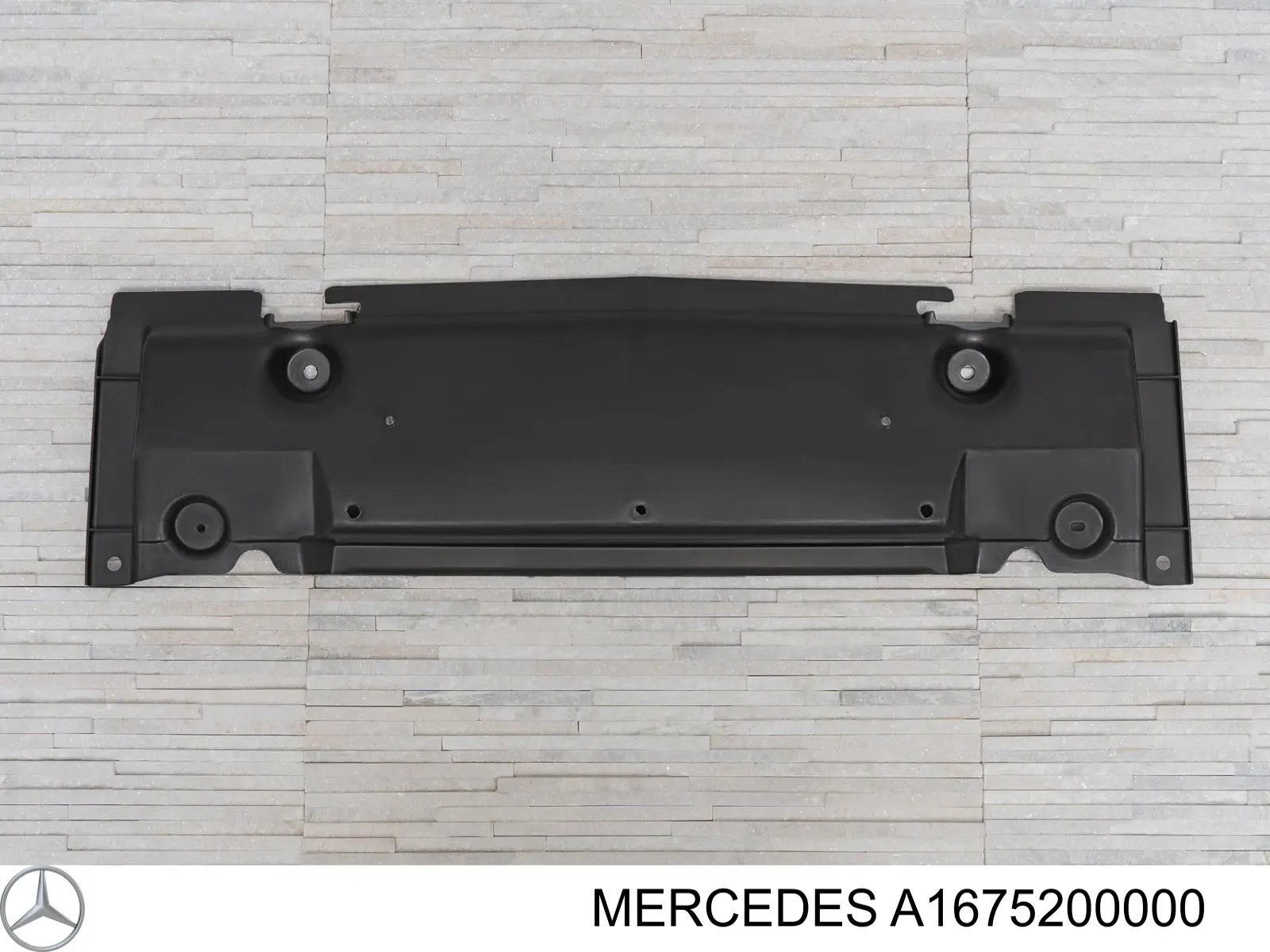 Compre A1675200000 Mercedes Proteção do pára-choque dianteiro