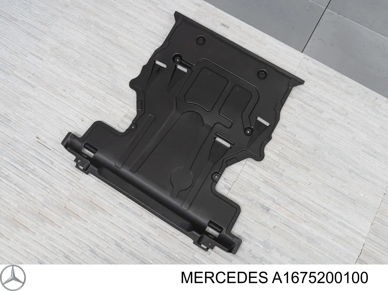 Proteção de motor dianteira 1675200100 Mercedes