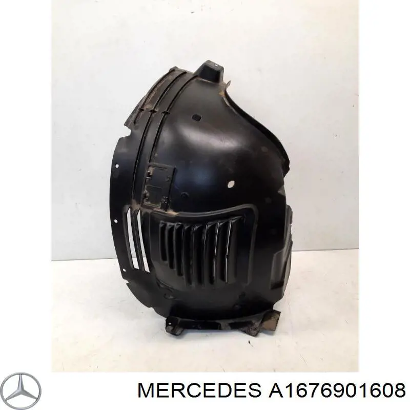A1676901608 Mercedes Guarda-barras direito dianteiro do pára-lama dianteiro