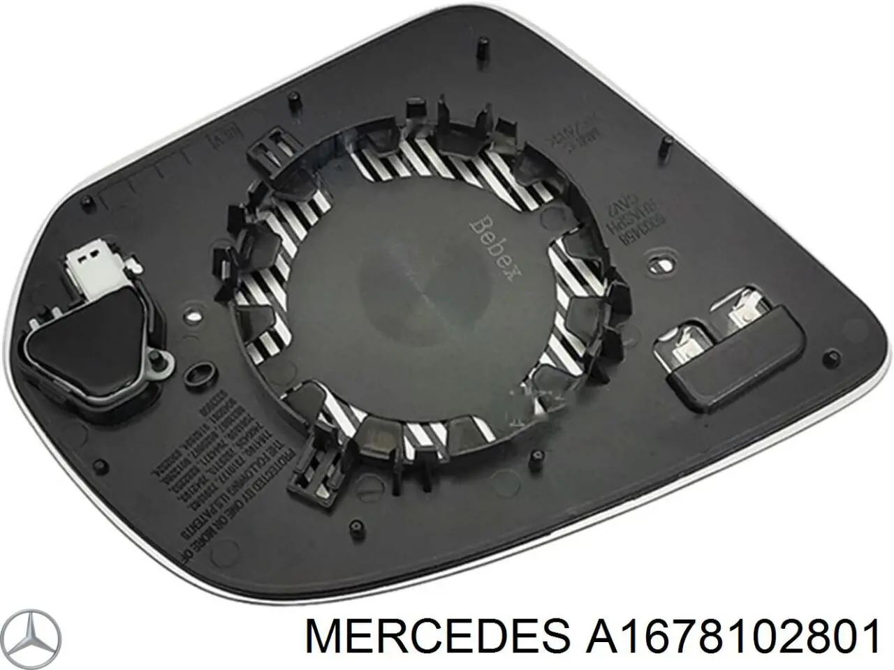 A1678102801 Mercedes Elemento espelhado do espelho de retrovisão direito