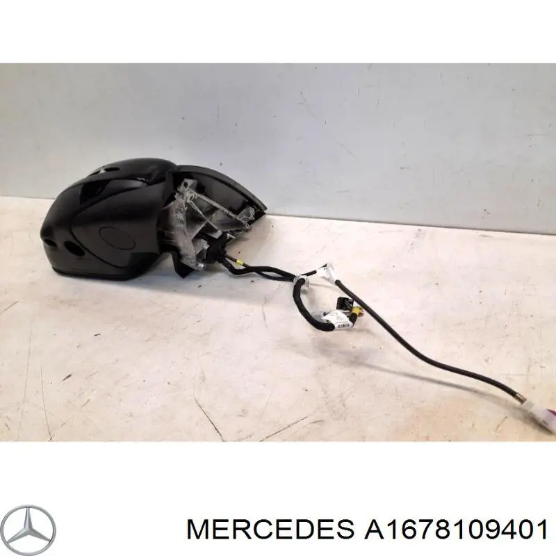 Caixa do espelho de retrovisão direito Mercedes A1678109401