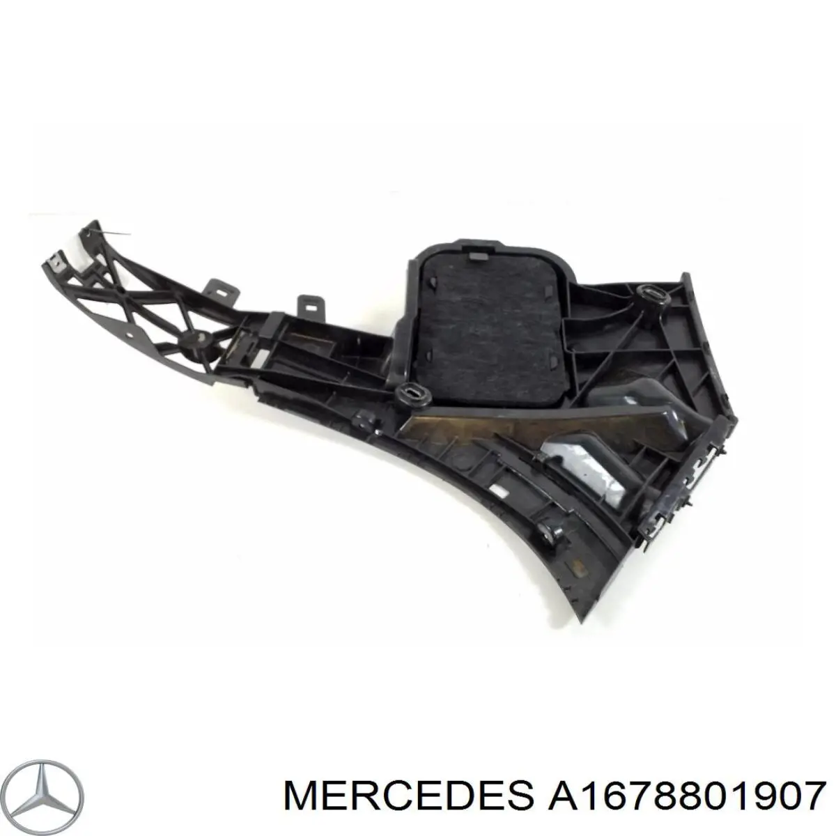 Guia esquerda do pára-choque traseiro A1678801907 Mercedes