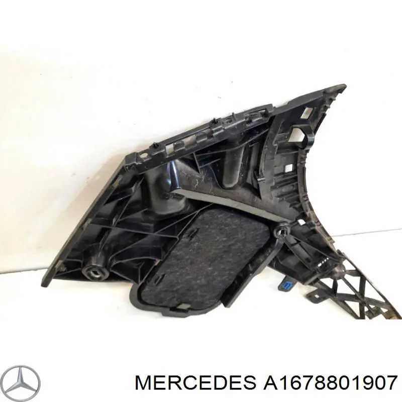 A1678801907 Mercedes Guia esquerda do pára-choque traseiro