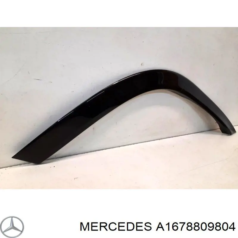 A1678809804 Mercedes Expansor (placa sobreposta) de arco do pára-lama dianteiro direito