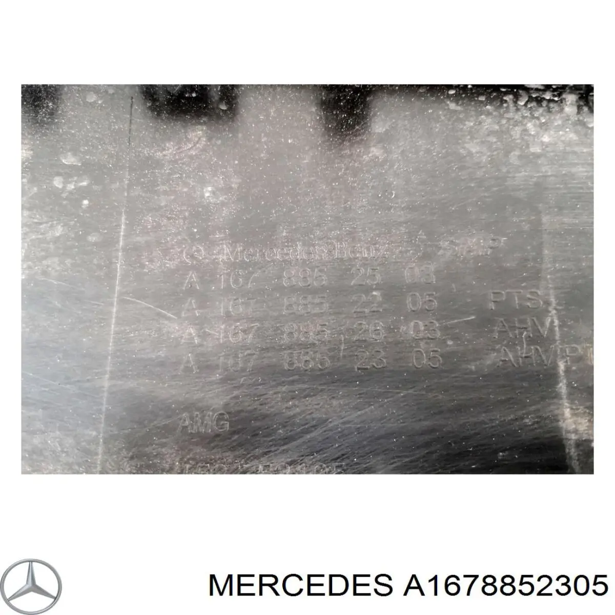 Pára-choque traseiro, parte inferior A1678852305 Mercedes