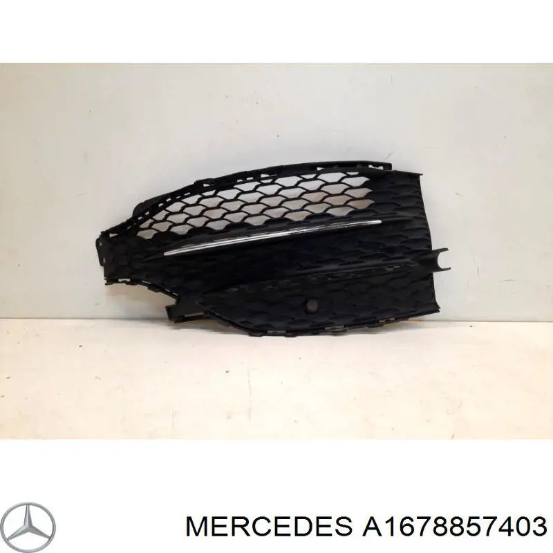 A1678857403 Mercedes Placa sobreposta do pára-choque dianteiro
