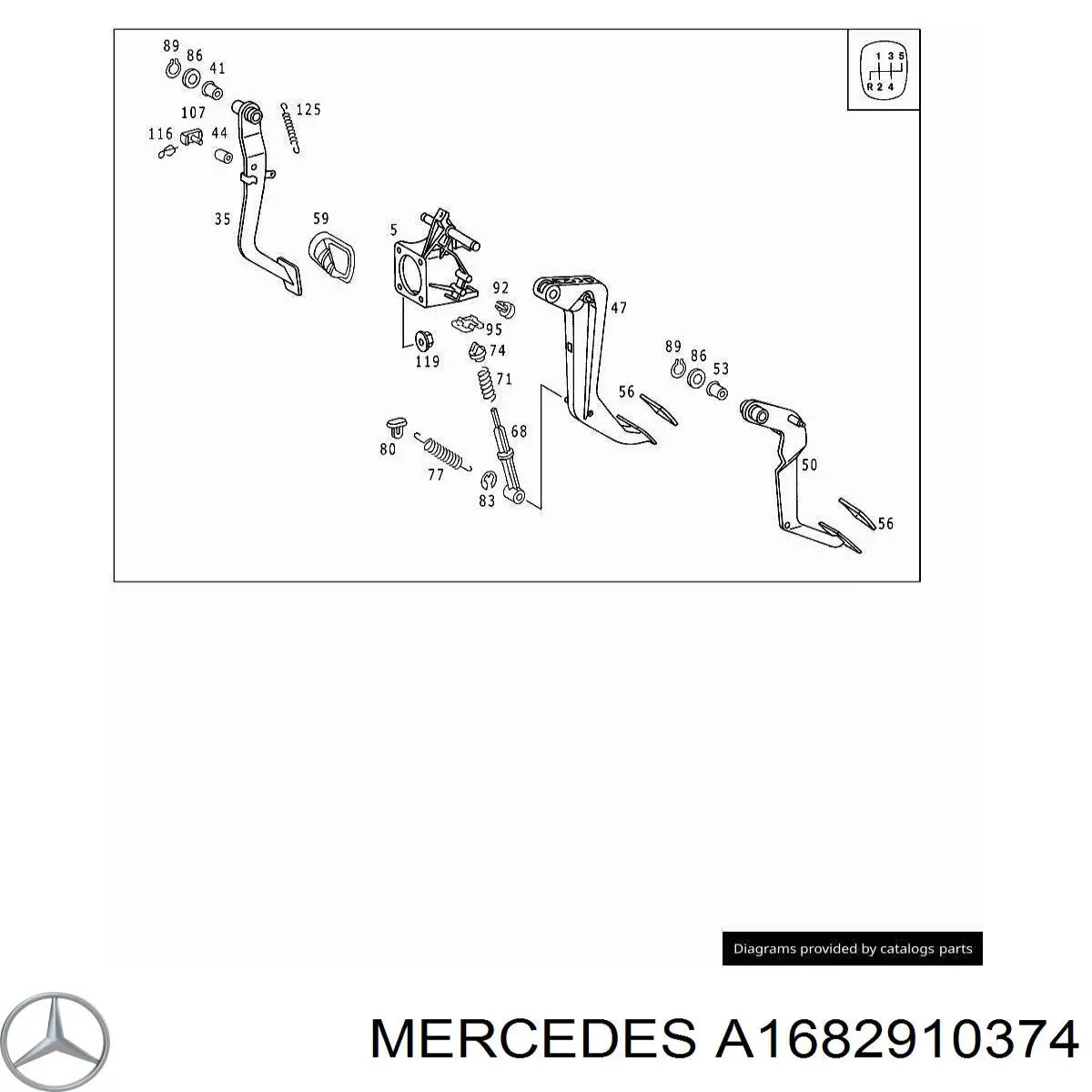  Mercedes A1682910374 preço, a partir de 10,61 USD