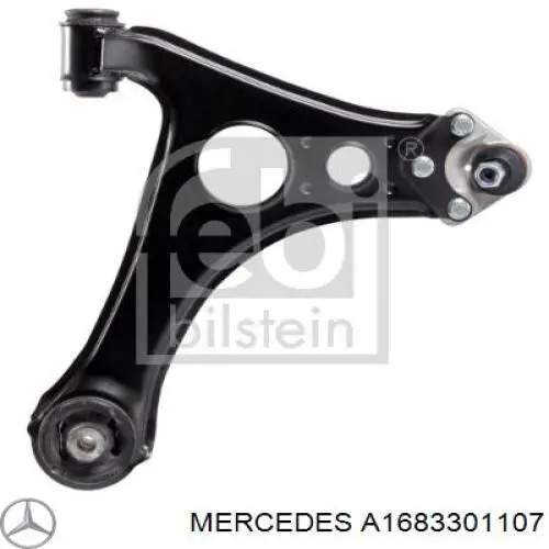 A1683301107 Mercedes Braço oscilante inferior esquerdo de suspensão dianteira