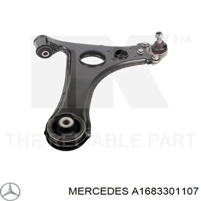 Braço oscilante inferior esquerdo de suspensão dianteira Mercedes A1683301107 preço, a partir de 65,31 USD