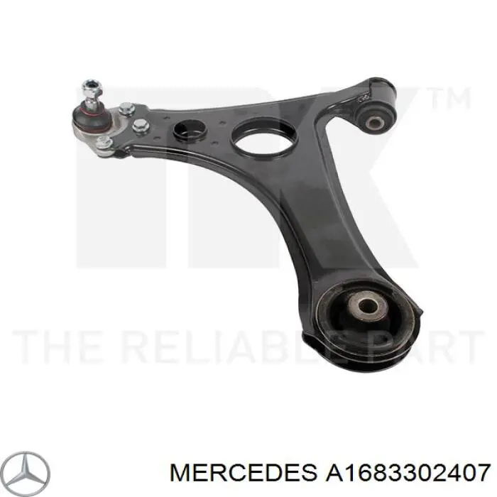 Braço oscilante inferior direito de suspensão dianteira Mercedes A1683302407 preço, a partir de 70,47 USD