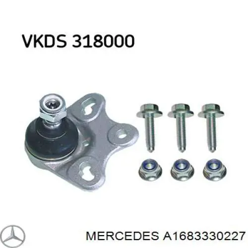 Suporte de esfera inferior Mercedes A1683330227 preço, a partir de 26,30 USD