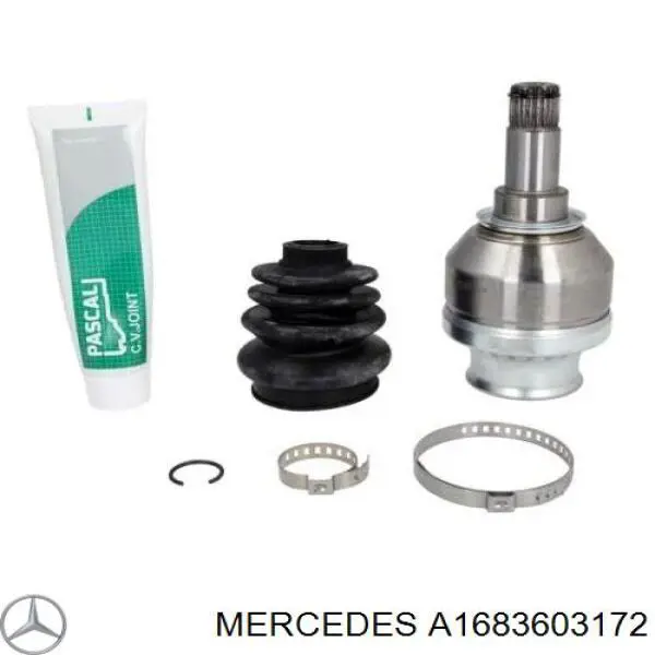 Compre A1683603172 Mercedes Semieixo (acionador) dianteiro esquerdo