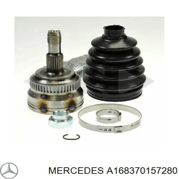 A168370157280 Mercedes Semieixo (acionador) dianteiro esquerdo