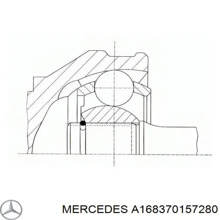 Semieixo (acionador) dianteiro esquerdo Mercedes A168370157280 preço, a partir de 74,91 USD