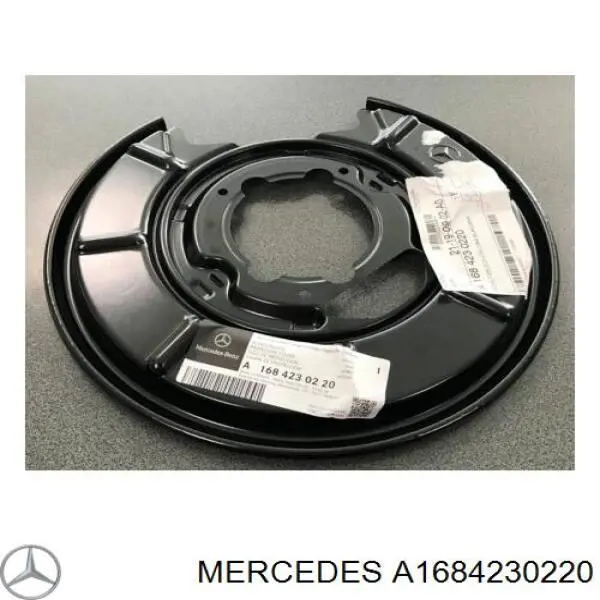 A1684230220 Mercedes Proteção direita do freio de disco traseiro