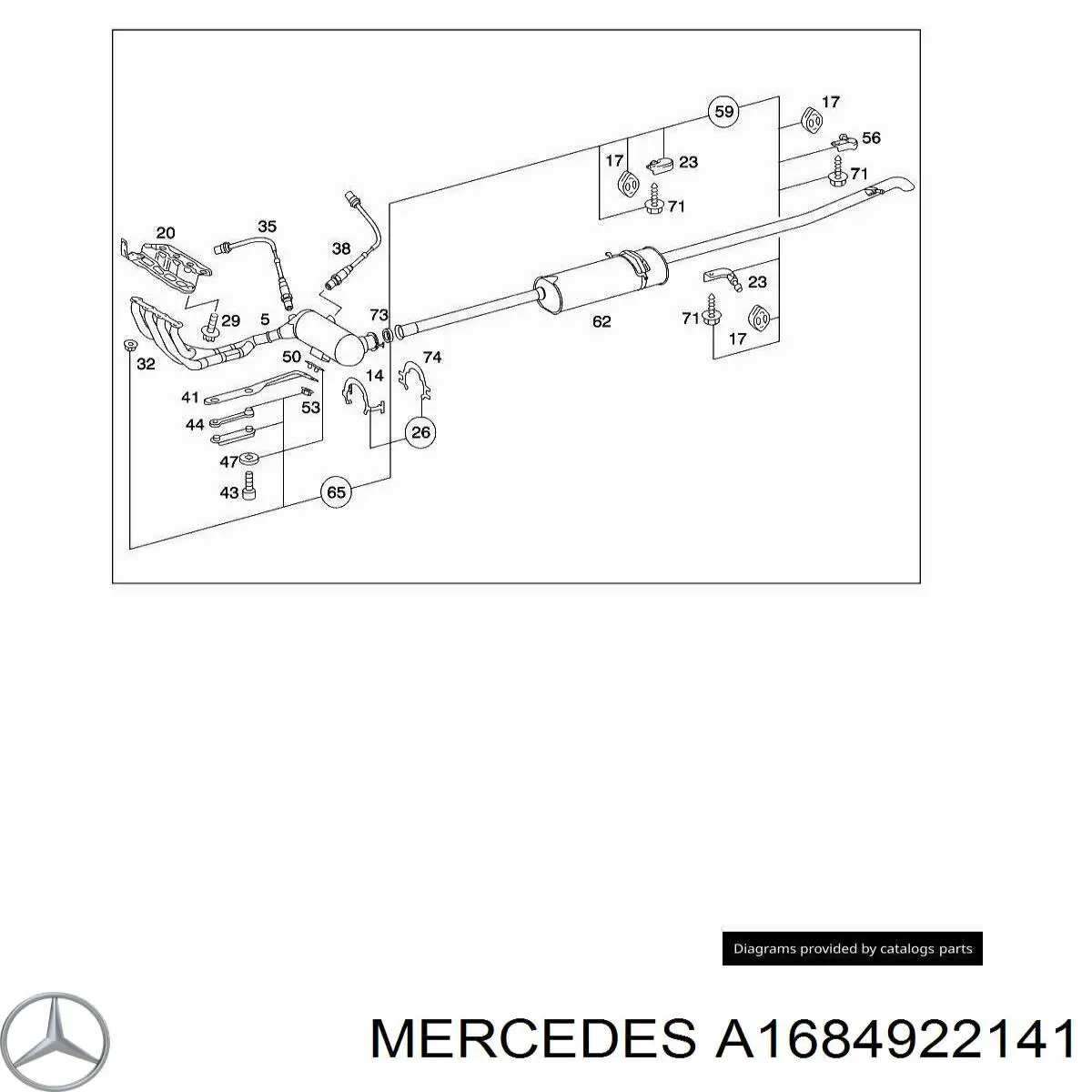  Mercedes A1684922141 preço, a partir de  