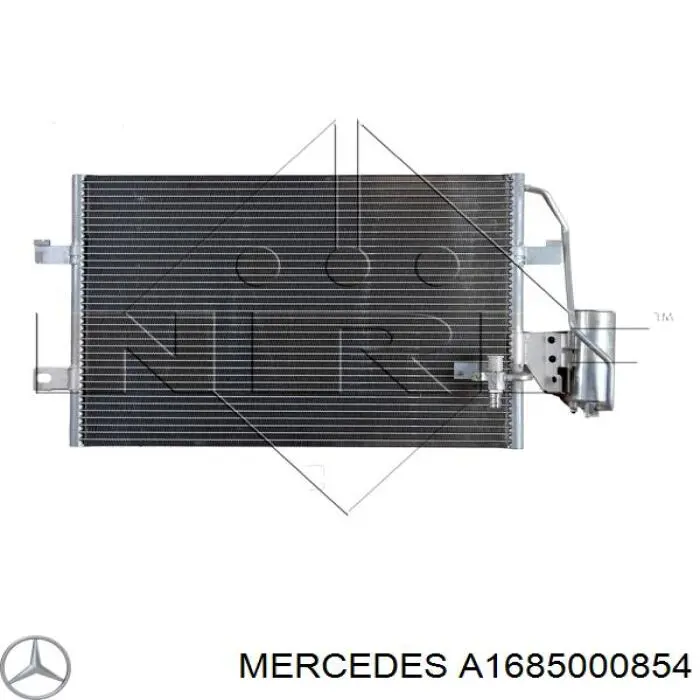 A1685000854 Mercedes Radiador de aparelho de ar condicionado