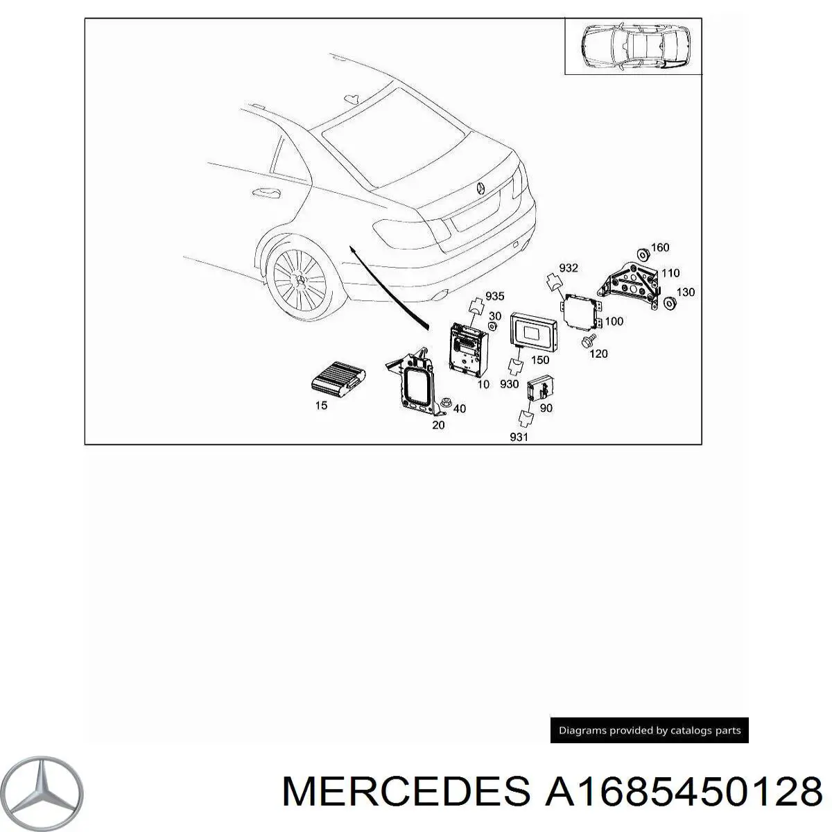  Mercedes A1685450128 preço, a partir de 9,51 USD